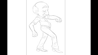Harut Dance Cleanup and Color in Toonboom Harmony (Hand Drawn)