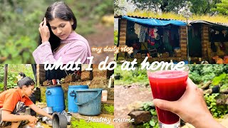 My Healthy Routine At Home Cleaning And Basic Skincare At My Village Home