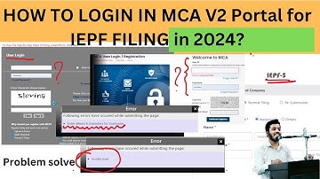 HOW TO LOGIN IN MCA v2 PORTAL FOR FILING OF IEPF 5 |Share and dividend claim from IEPF | Synopsis 24