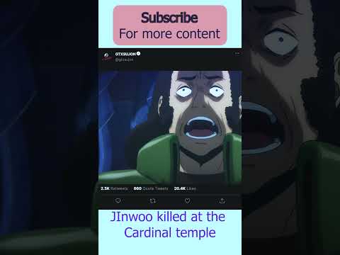 Jinwoo killed at the Cardinal temple. #sololeveling #anime #sungjinwoo #shortanime