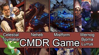 Celestial Toymaker vs Neheb vs Mistform Ultimus vs Wernog | Bjorna | Lurrus EDH / CMDR game