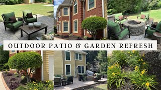 OUTDOOR PATIO + GARDEN REFRESH | CLEAN WITH ME 2024 | NEW DINNER IDEA patiocleaning