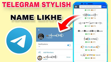 Telegram Change Name Font Style || Telegram  account vip Name | Telegram ka naam style me save kare