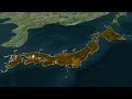 Japan Free Geolayer Map Animation