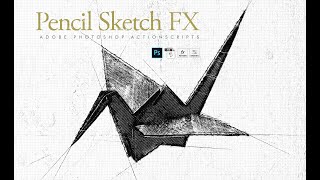 How To Use Pencil Sketch FX - Photoshop Add On Plugin Tutorial screenshot 3