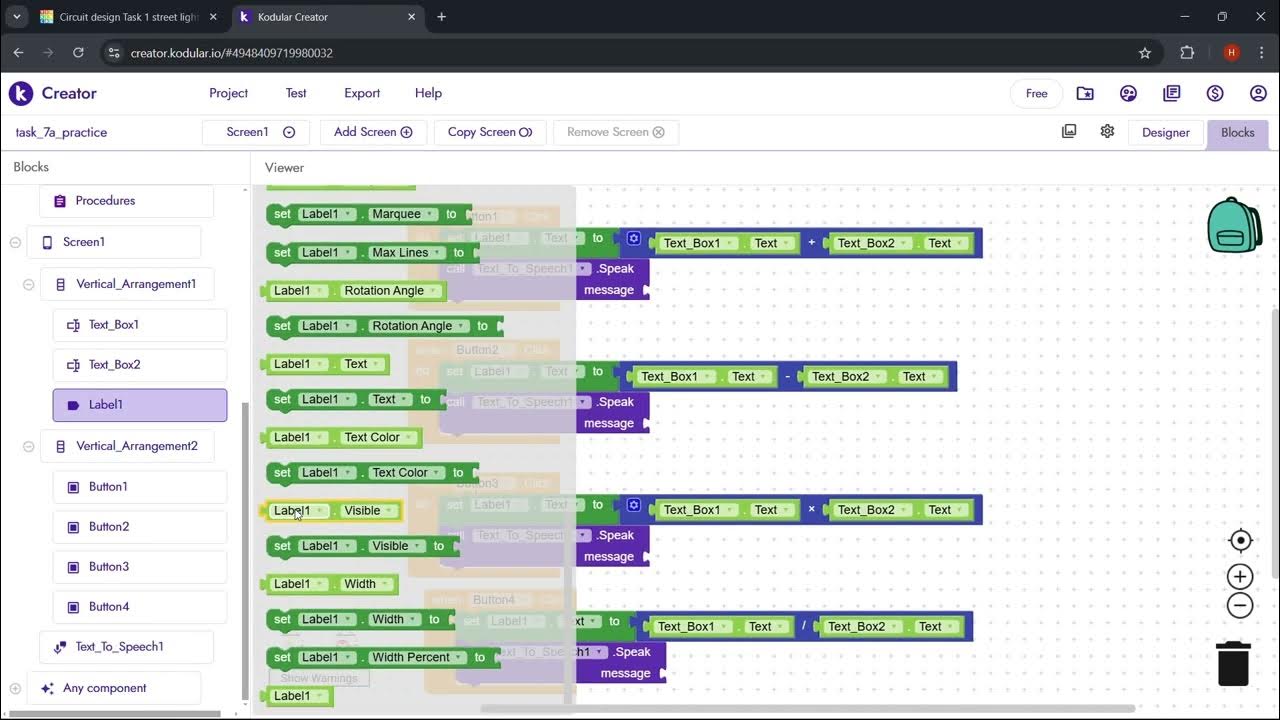task 7c Text to speech Kodular - YouTube