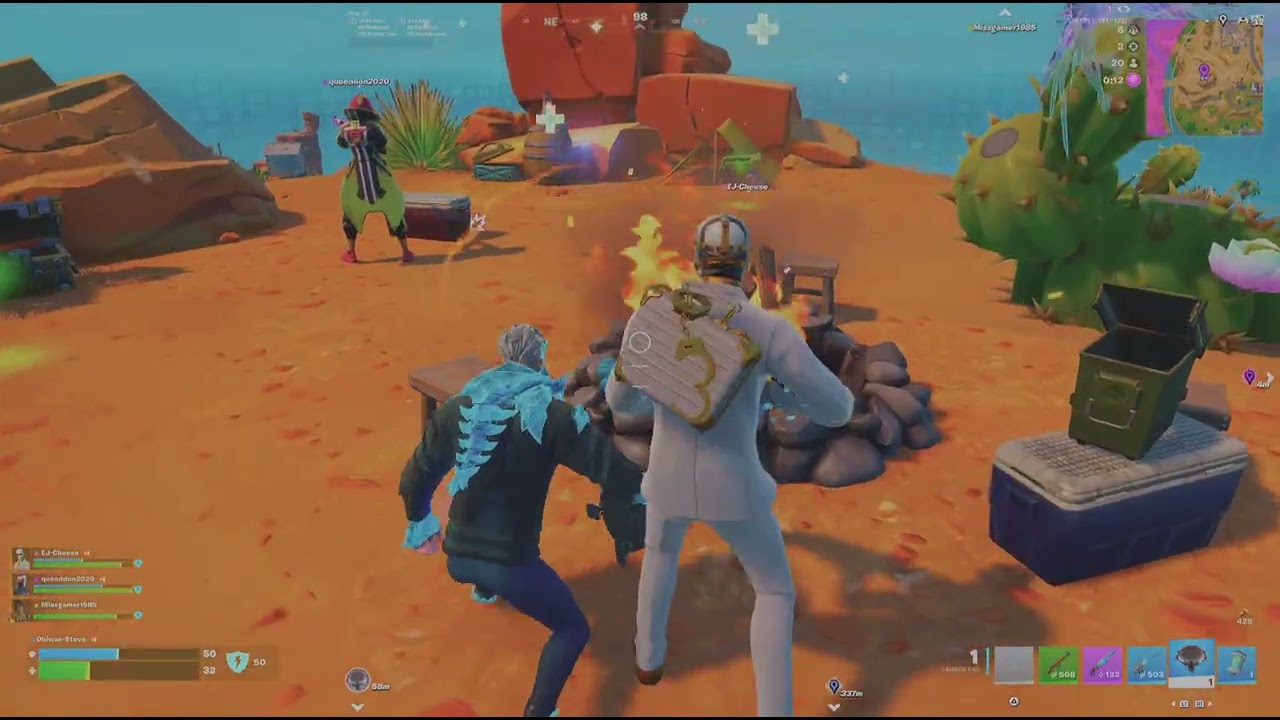 Fortnite RZB Oasis w/E Sunburnt Shafts to W Guaco Town