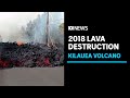 Hawaiian lava flows ‘faster than a turtle’ | ABC News