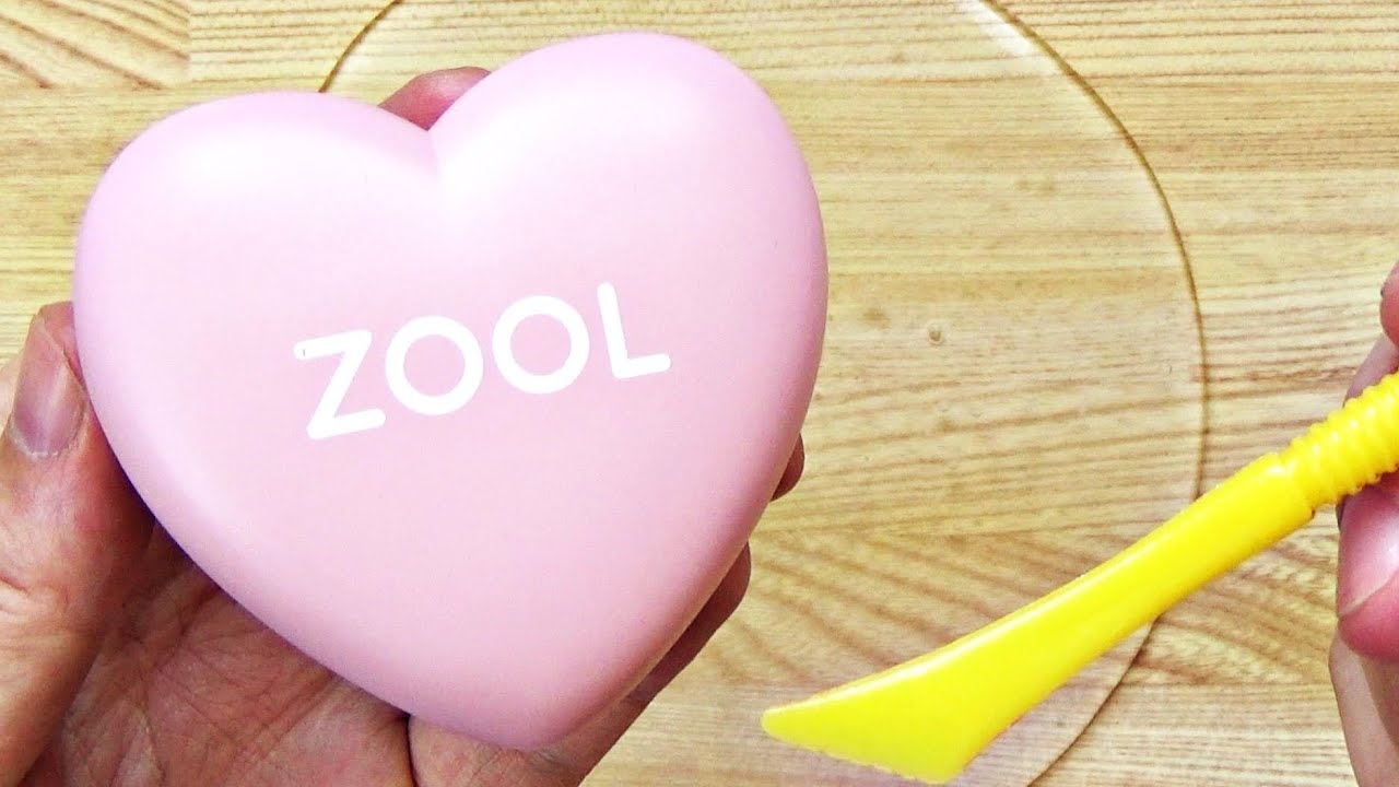 Slime Coloring with Makeup! Mixing Heart Cheek & Eyeshadow Into Clear Slime! Satisfying Slime Video!