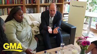 Prince William recounts visit to homeless shelter with mom Princess Diana l GMA