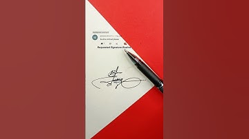 Bushra Signature Design | How To Sign The Letter B #shorts