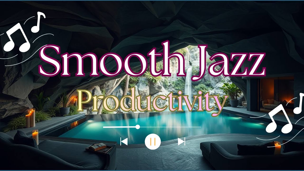 Relaxing Jazz Music for Focus & Productivity | Cozy Cabin Winter Night Ambience S12