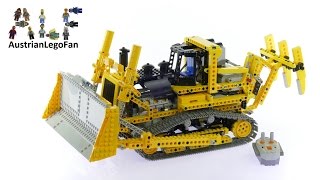 Lego Technic Motorized Bulldozer - Lego Build Review - YouTube