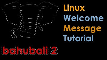 Linux Tutorial : Bahubali Ascii Art Image SSH Banner as Linux Welcome Message