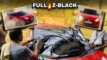 Finally Full Z-BLACK Swift 😍 | इस बार FRONT SHEESHA भी काला 😱  ||  Harshit Vlogs