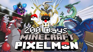 จับให้ได้ !! เอาชีวิตรอด 200 วันในโลก Minecraft Pixelmon 200 Days