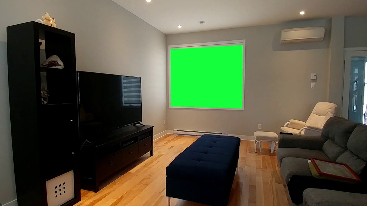 green screen living room