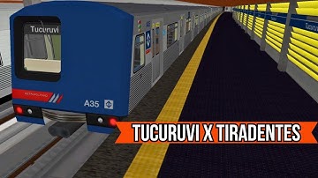 🔴Open BVE | Metrô SP Frota A Mafersa | Linha 1 Azul | Tucuruvi x Tiradentes | Simulador de Metrô