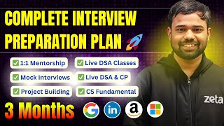 🚀 Complete Interview Preparation Plan for Next 3 Months | coding75 Pro | Mentorship & Live Classes