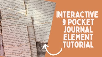 Interactive 9-Pocket Journal Element Using Book Pages | Easy Junk Journal Tutorial