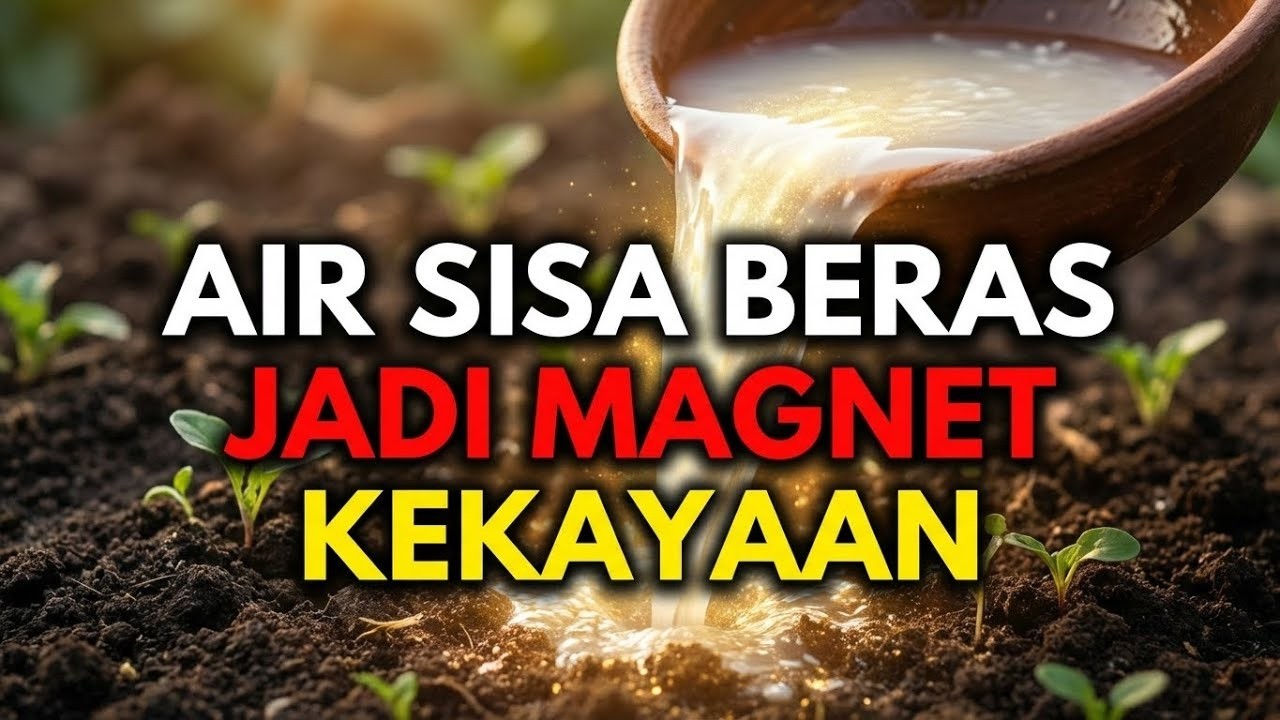Jangan Buang Air Cucian Beras yang Pertama! Siramkan ke Halaman Depan, Rezeki Langung Lancar