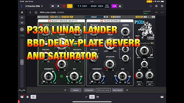 P930 LUNAR LANDER - BBD Delay - Plate Reverb & Saturator - Beautiful Effect - Walkthrough for iOS
