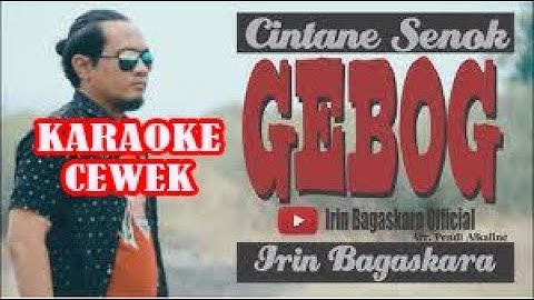 CINTANE SENOK GEBOG {KARAOKE CEWEK} - IRIN BAGASKARA Teks Jalan