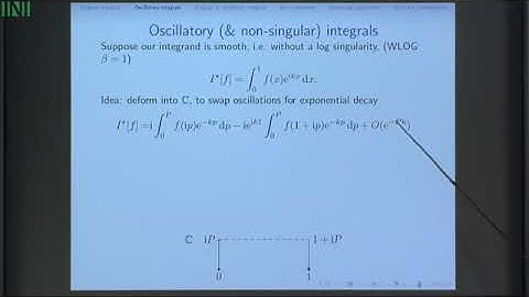 CATW03 | Dr. Andrew Gibbs | Numerical steepest descent for singular and oscillatory integrals