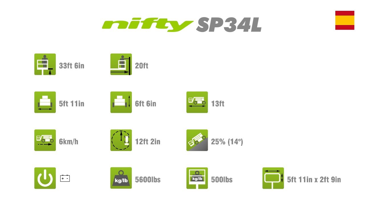 Plataforma elevadora autopropulsado | SP34L video corto
