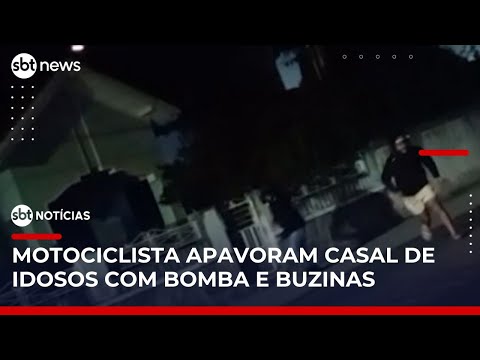 Video motoboys-jogam-bomba-em-casa-de-idosos-apos-confusao-com-entrega-no-rj-sbt-noticias