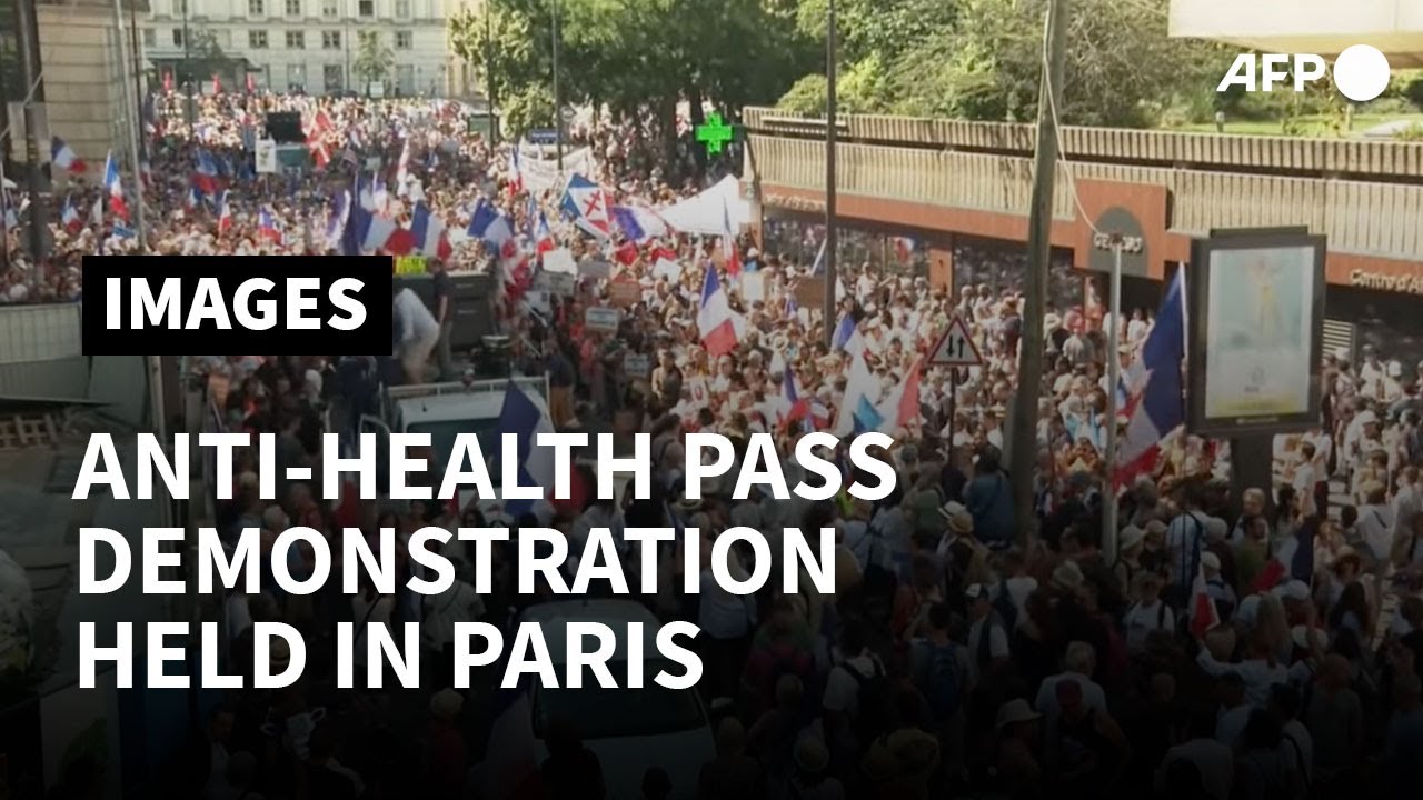 Paris anti-health pass demonstration called by Florian Philippot | AFP