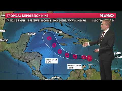 Tropical Depression Nine forecast to hit Florida as major hurricane