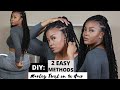 SIMPLE DIY Knotless MARELY TWIST on 4C Hair | No Tension | (Step by Step) VERY DETAILED