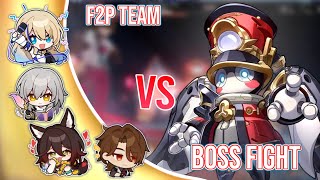 F2P Team VS Alloy Mechatron: King Pom-Pom - Honkai Star Rail 4.1 Boss Fight