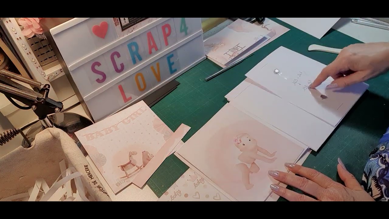 TUTO ALBUM LULLABY BABY GIRL BLOC 2 PAGE 4 YouTube