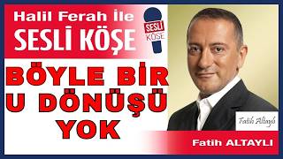 Fati̇h Altayli: Davutoğlunun Utanç Fotoğrafi Ve Bodrum Gerçeği̇