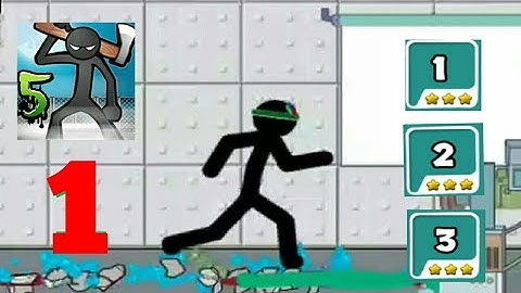 Anger of Stick 5 - Part 1 : Level 1 - 3 Walkthrough Gameplay