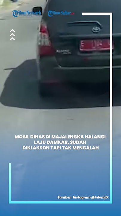 Mobil Dinas di Majalengka Halangi Laju Damkar, Sudah Diklakson Panjang tapi Tak Mengalah