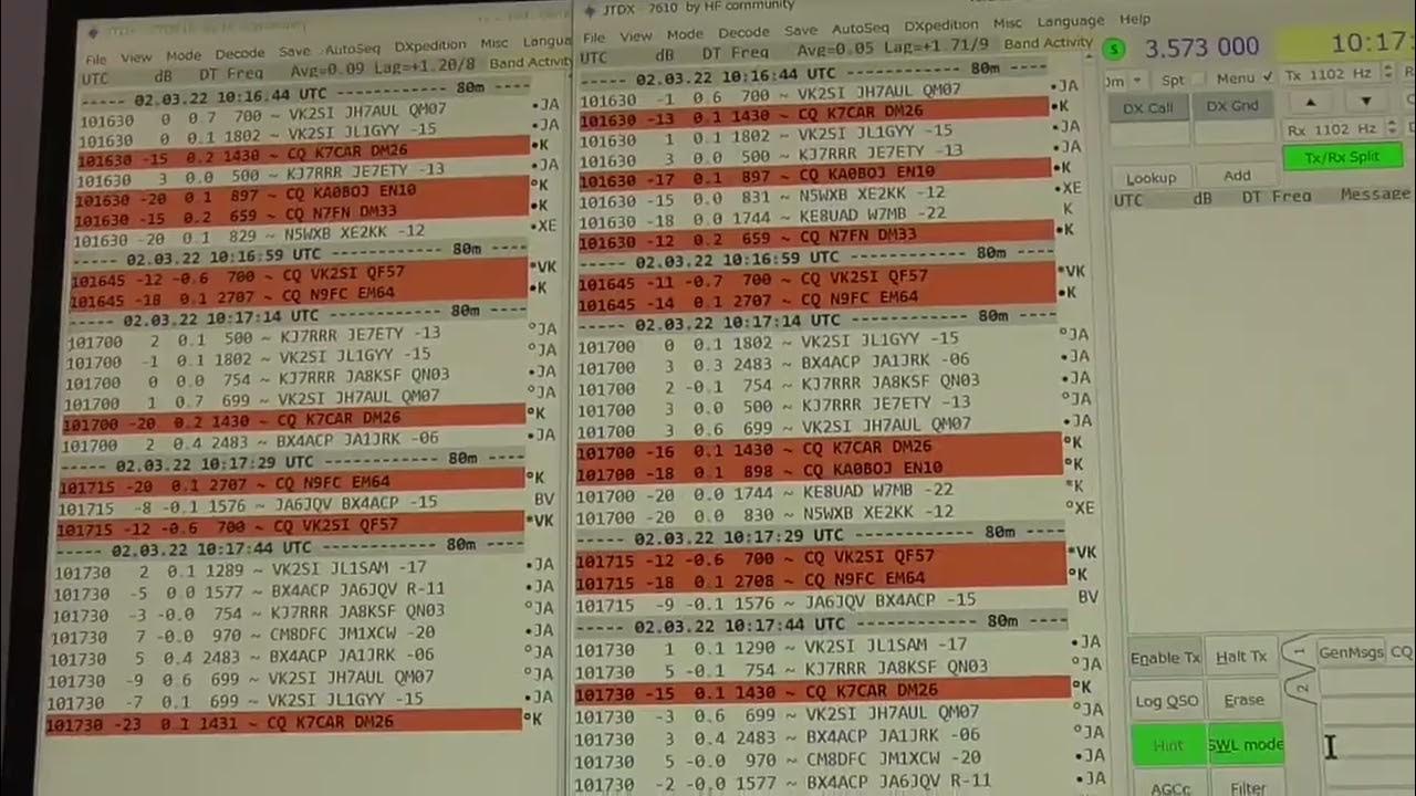 FTDX10 vs IC7610 FT8 decode test - YouTube