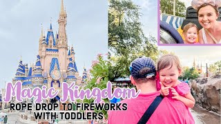 Rope Drop to Fireworks with Toddlers | Magic Kingdom Vlog 2022