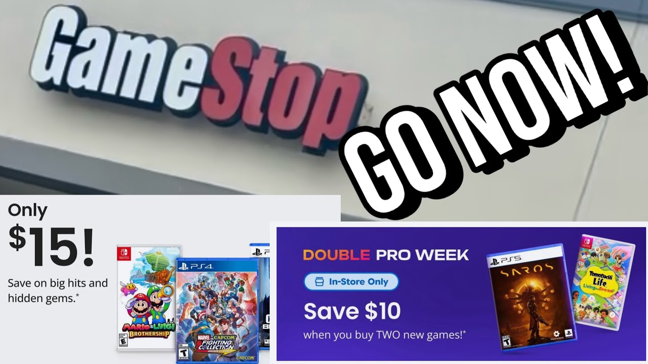 Brand New games for $5 and $10 at GAMESTOP! |Double Pro Week! - YouTube