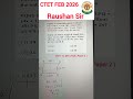 CTET Maths Paper 2 | CTET Maths Previous Year Question|Raushan Sir | CTET Maths Raushan Sir|