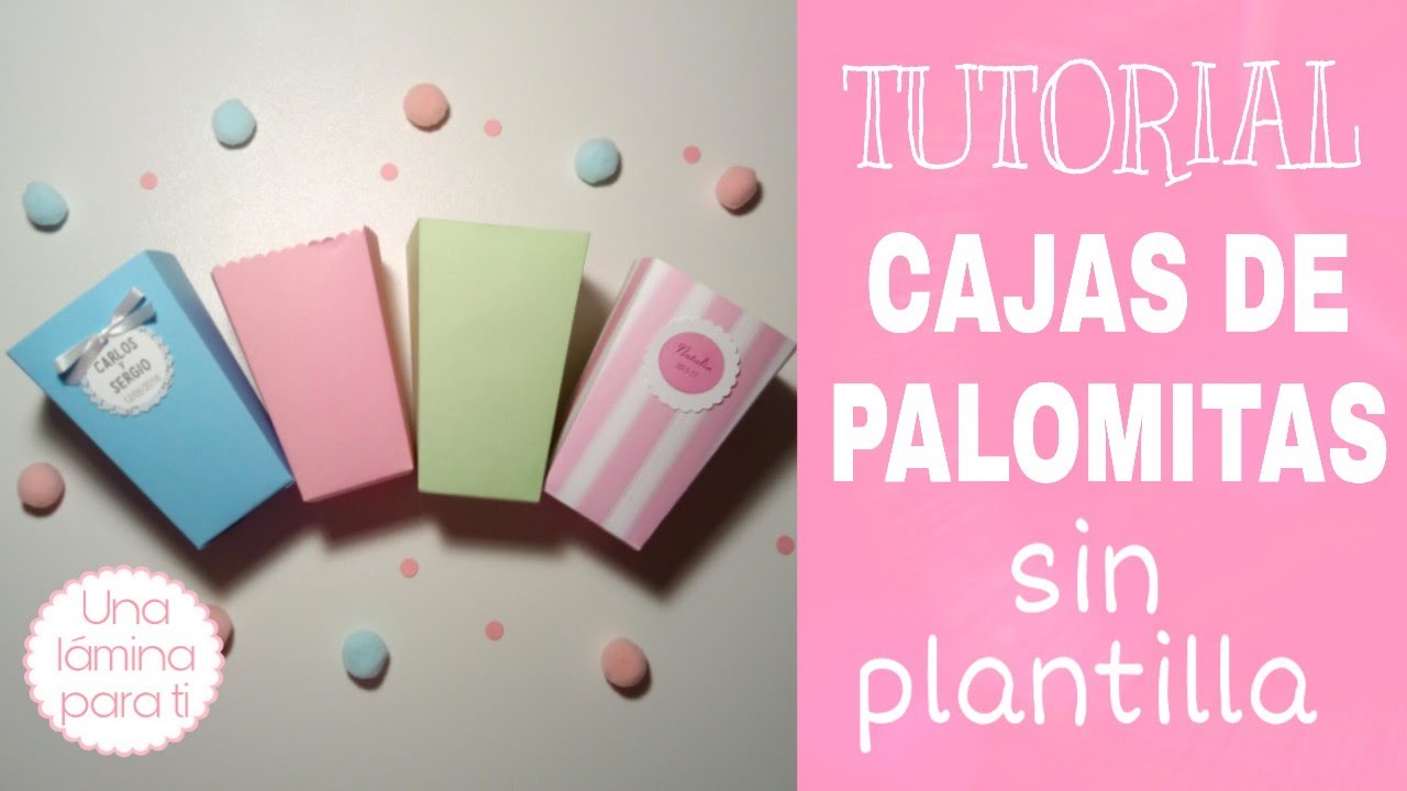 Cómo hacer cajas de palomitas sin plantilla! 