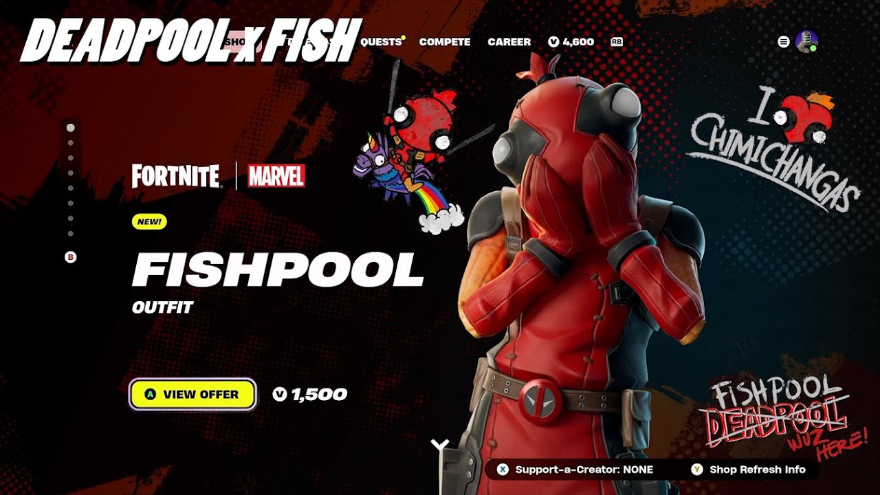 FORTNITE NEW FISHPOOL OUTFIT