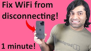 iPhone keeps disconnecting from WiFi