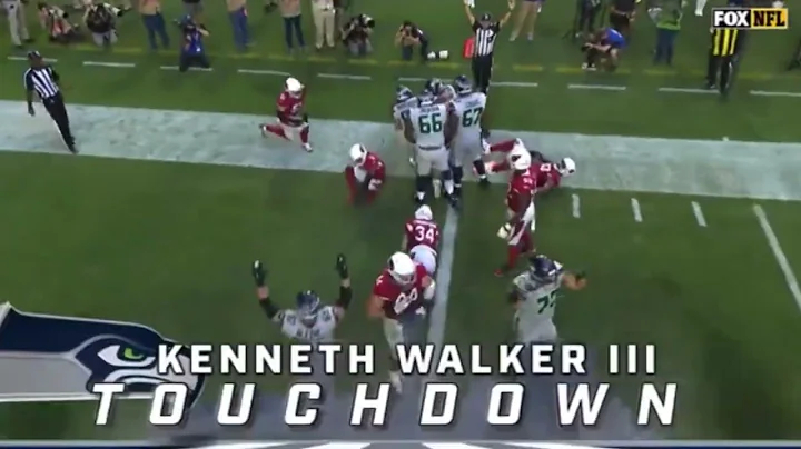 Kenneth Walker 5 Yard Touchdown Run | Seahawks vs Cardinals