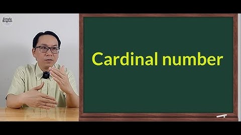 Cardinal number - Số đếm - Simple English