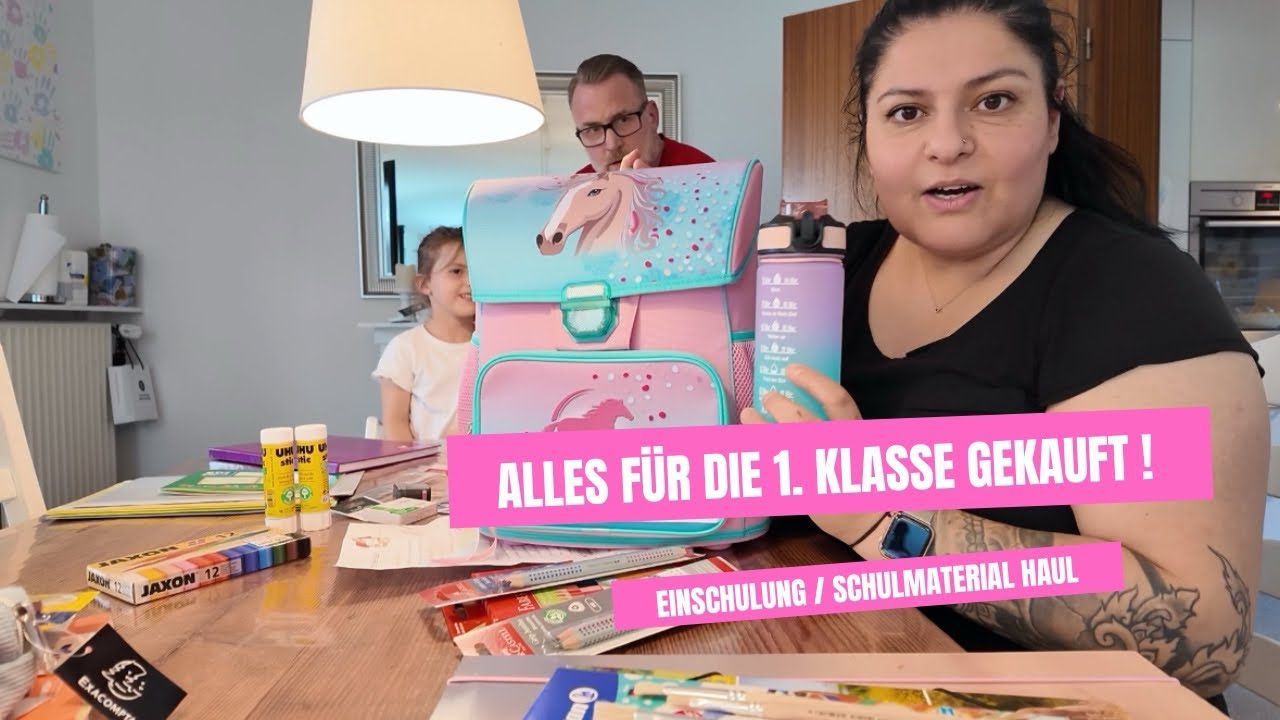 Alles für die 1. Klasse gekauft! | Unser kompletter Schulmaterial-Haul | Back to School Haul | Vlog 