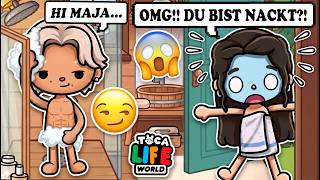 😱 I GO INTO THE WRONG BATHROOM... I SEE EVERYTHING! 🏕️Camp of Love PART 3🌲TOCA BOCA STORY ENGLISH