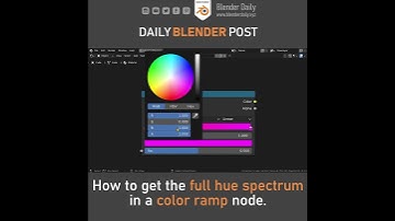 How to get the full hue spectrum in a color ramp node in Blender